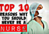 10 reasosn why you should never be a nurse