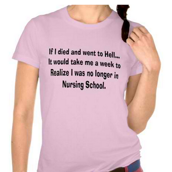Funny Nursing Student If I Died and Went to Hell Tee Shirt
