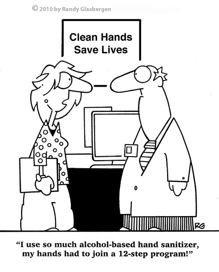 nurse sanitizer funny cartoons