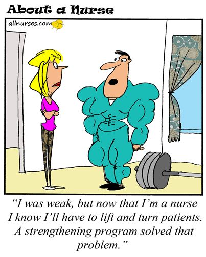 nurse strength funny cartoons