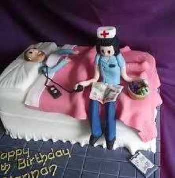 nursing cake nurse and patient