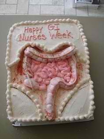 weird nursing cake