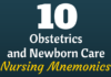 obstetrics and newborn care nursing mnemonics