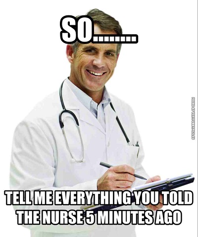 funny things doctors say