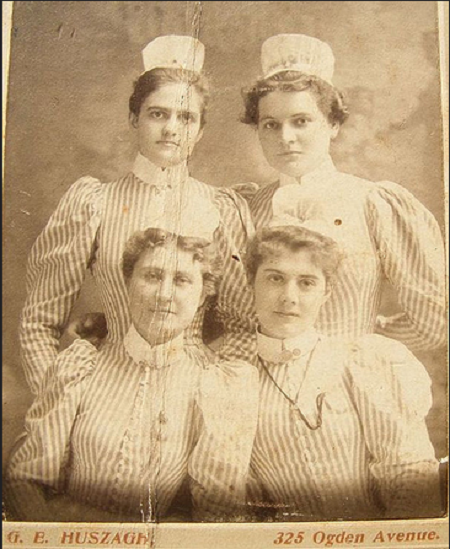 Vintage Nurses Photograph from 1898