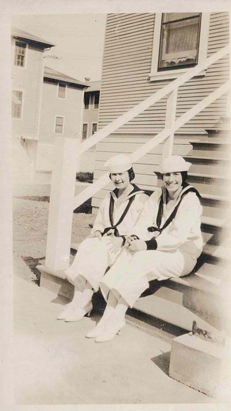 Vintage Sailor Nurses in High Heels.