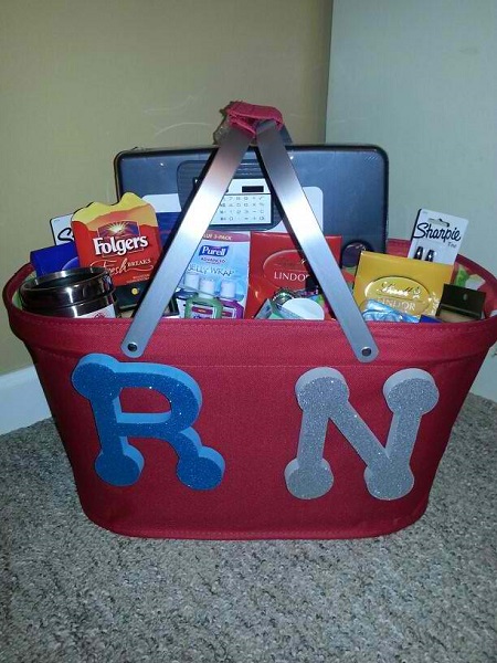 new nurse gift basket idea