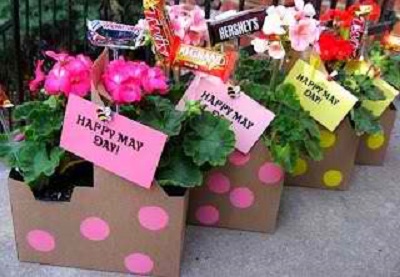 potted flower gift basket for nurses