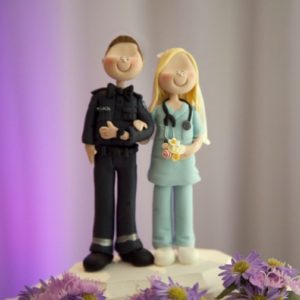 nurse wedding cake topper