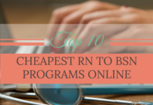 cheapest rn to bsn online