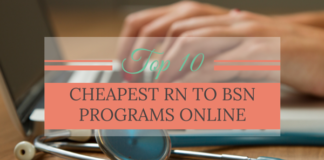 cheapest rn to bsn online