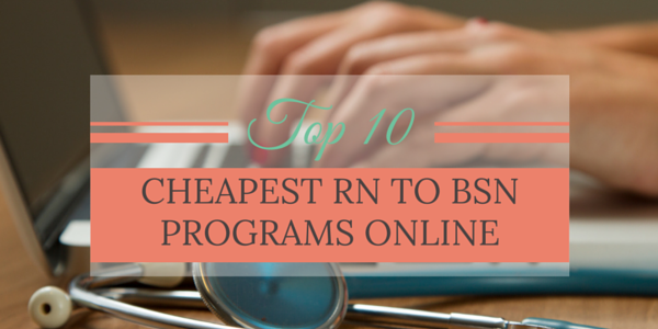 cheapest rn to bsn online
