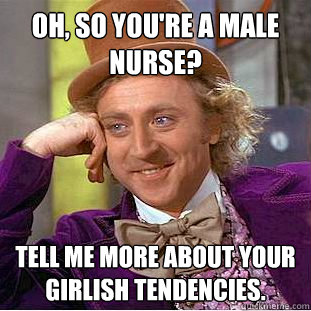 male nurse joke meme