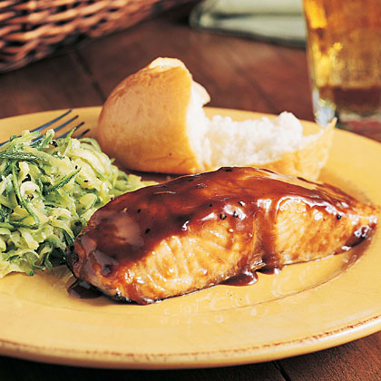 maple glazed salmon