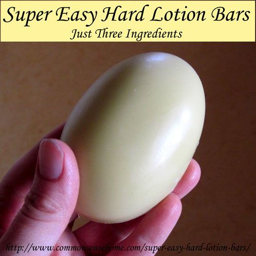3 ingredient lotion bars