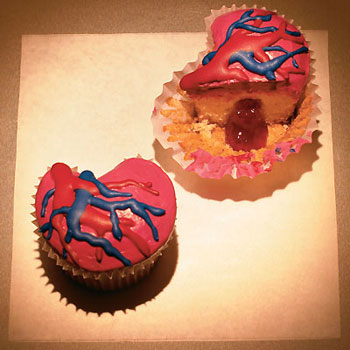 bleeding heart cupcakes