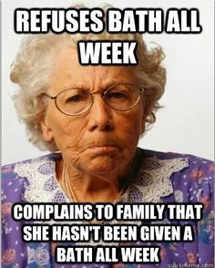 non compliant grandma