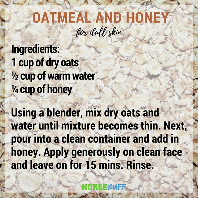 oatmeal and honey mask