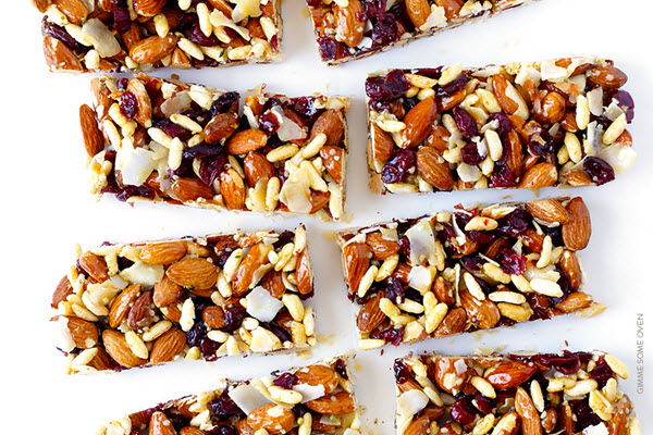 cranberry almond protein bars