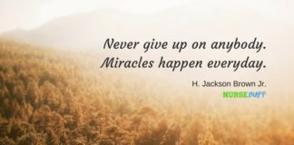 nurse quote miracles happen