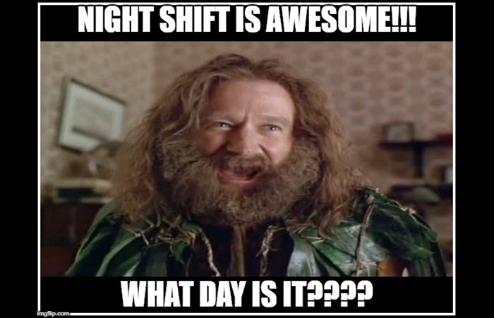 Funnily enough, most outsiders think that the night shift is a more quiet t...
