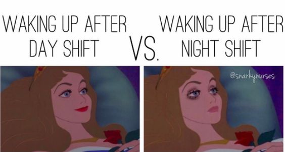 waking up night shift memes
