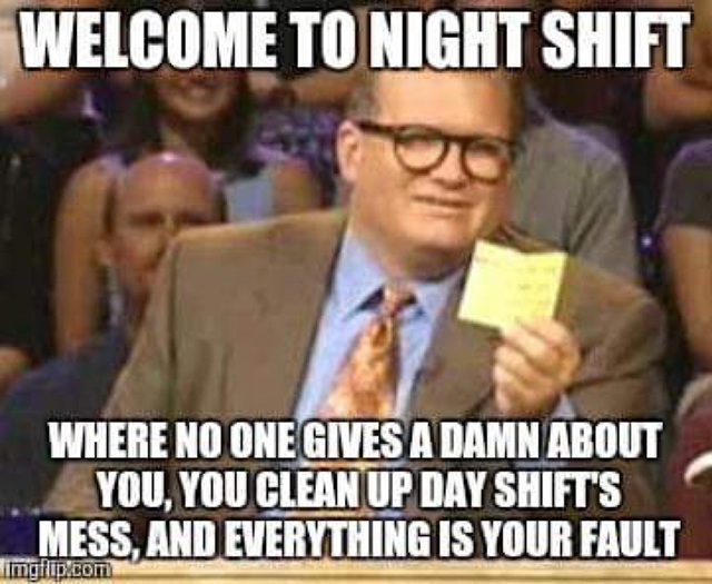 welcome to night shift memes