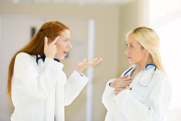 nurse gossip reaction