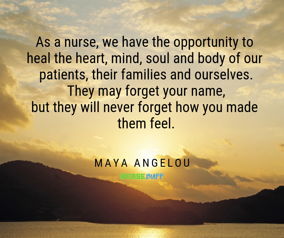 maya angelou nurse quotes