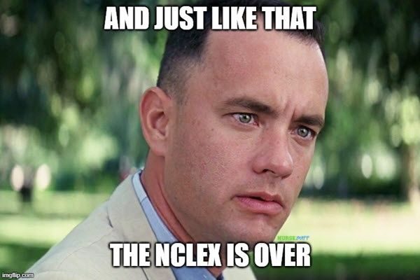 nclex is over memes