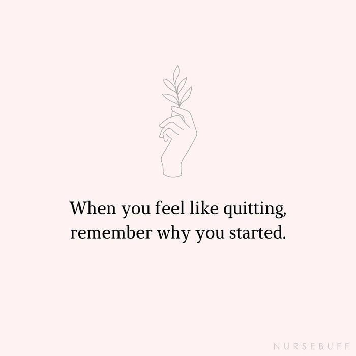 instagram captions for nurses about quitting