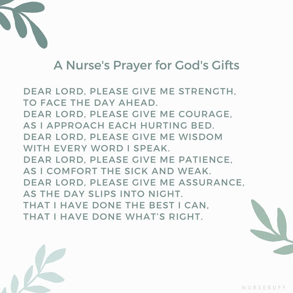 The Nurse And God - God Bless The Nurses, For They Nurture The Sick With  Love And Care - FridayStuff