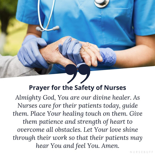 a prayer for the safety of nurses