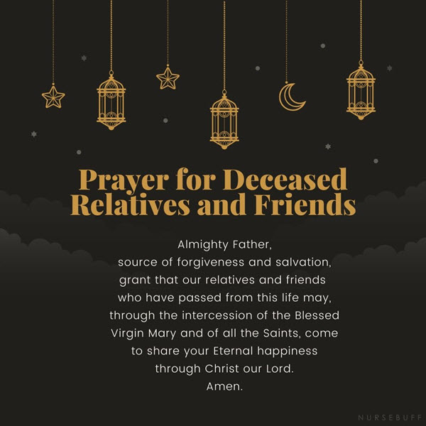 prayer for deceased relatives and friends