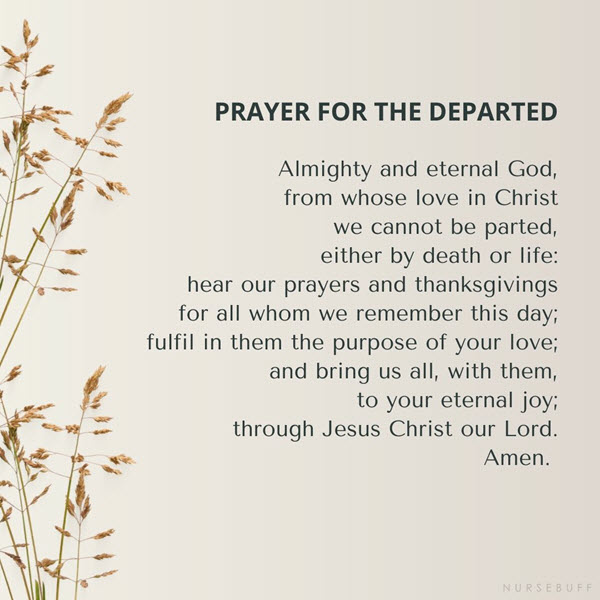 prayer for the departed