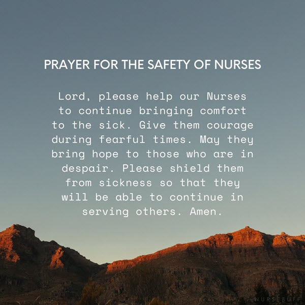 prayer for the safety of nurses