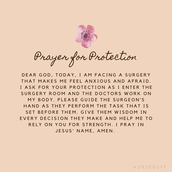 prayer before surgery for people