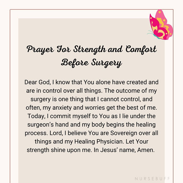 prayer before surgery for people