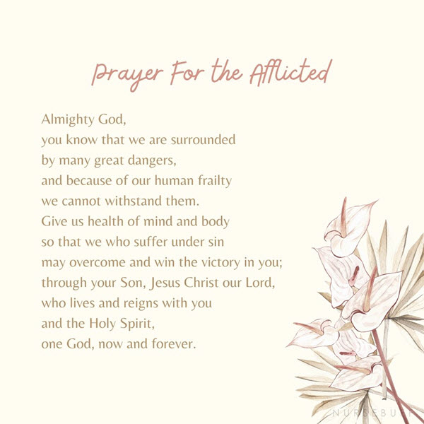 prayer for the afflicted
