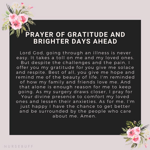 prayer of gratitude and brighter days ahead