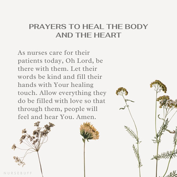 prayers to heal the body and the heart