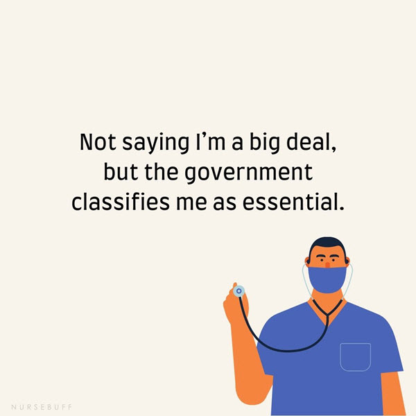 nurse classified as essential