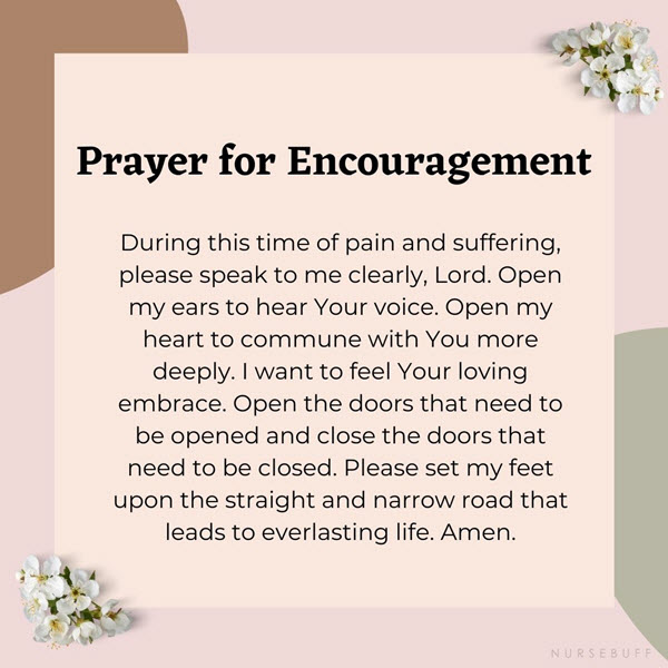 prayer for encouragement