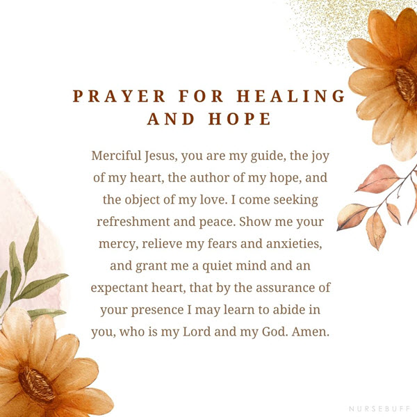 prayer for healing and hope