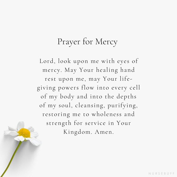 prayer for mercy