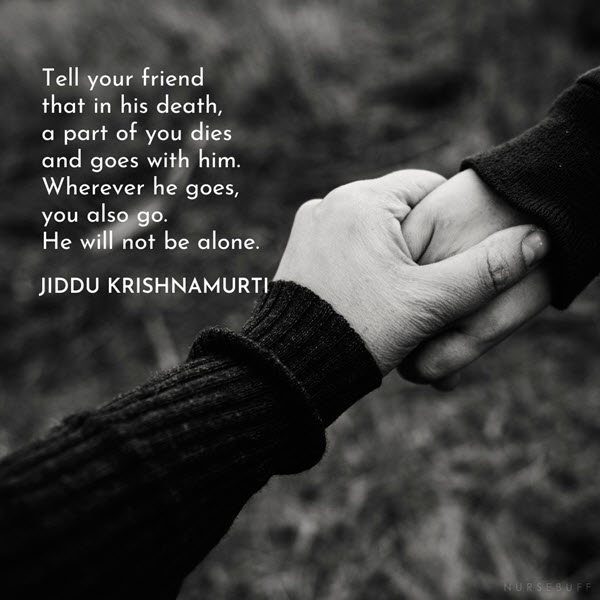 jiddu krishnamurti citação
